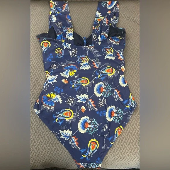 Eomenie Women’s One Piece Swimsuit Tummy Control Cutout Push Up Wide Straps M - Picture 3 of 8